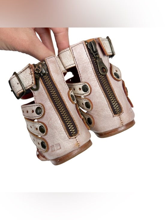 Bed Stu Artemis Gladiator Sandals Nectar Lux Ivory Distressed Leather Size 5.5 main image 1